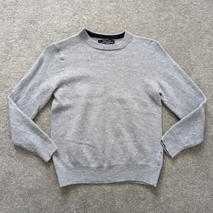 Mark Law Extra Fine Merino Wool Sweater Men's Small Gray Crewneck